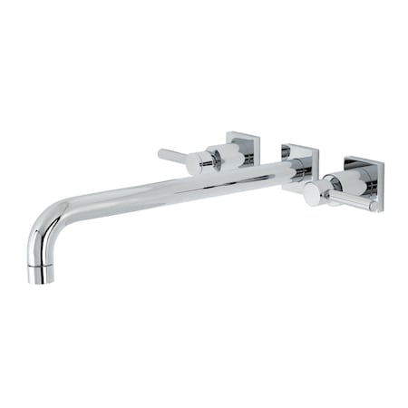 Kingston Brass KS6041DL Wall Mount Tub Faucet, Polished Chrome KS6041DL